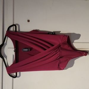 Express, Size Medium, Pink/Purple Bodysuit